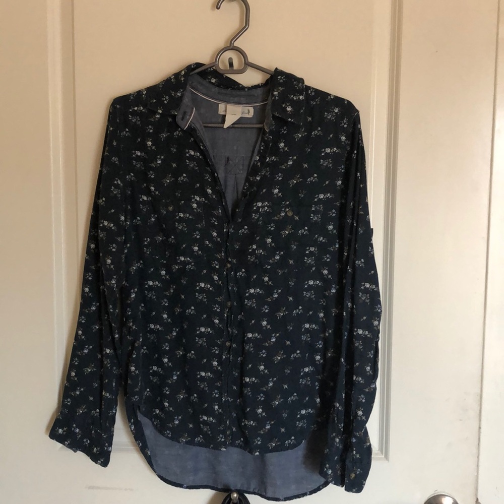 Floral button up